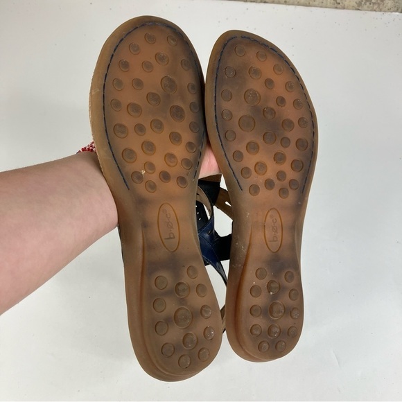 B.O.C. Blue Leather Sandals Size 10 - Picture 6 of 6